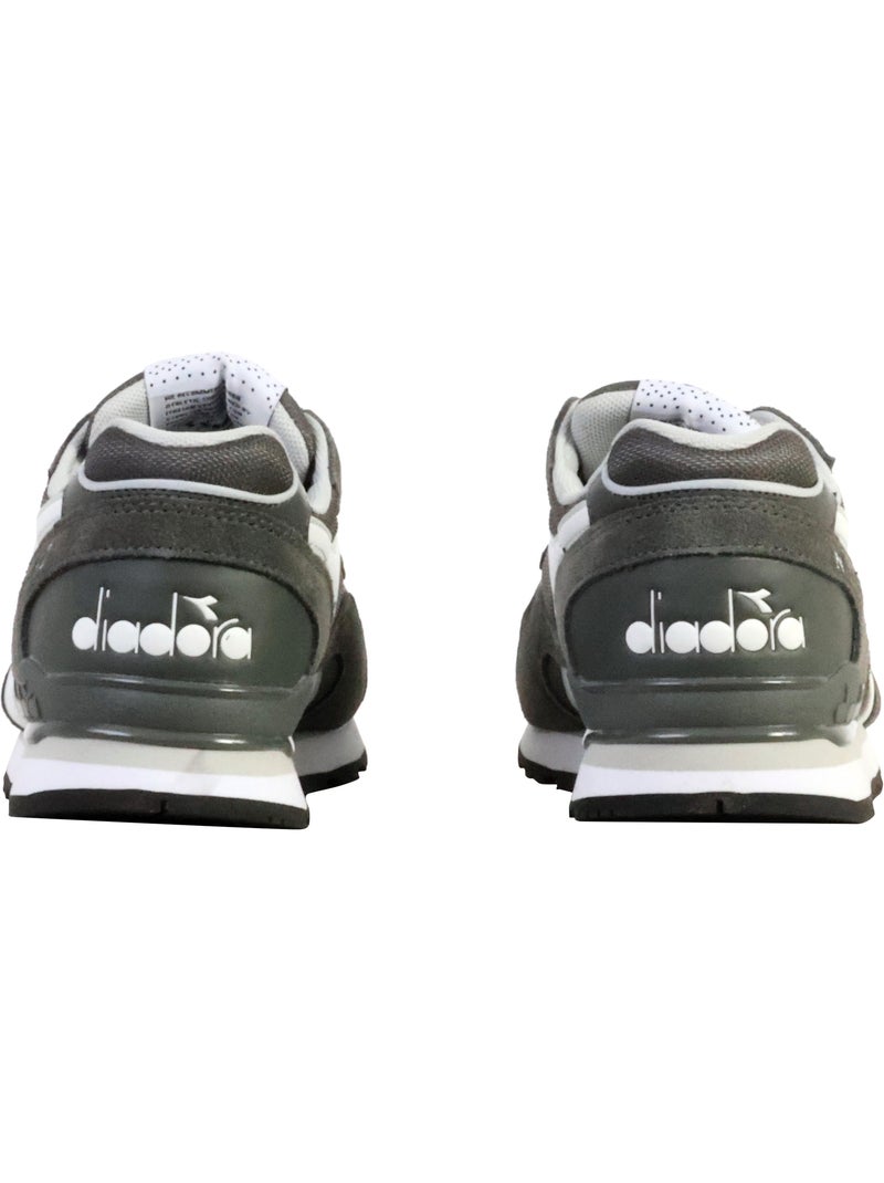Basket Cuir Diadora N.92 Advance Gris Blanc - Kiabi