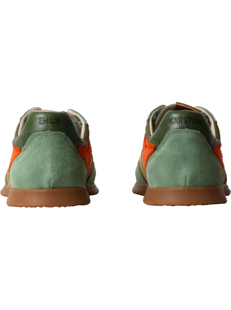 Basket Cuir Emilie Karston Arrietty Vert - Kiabi