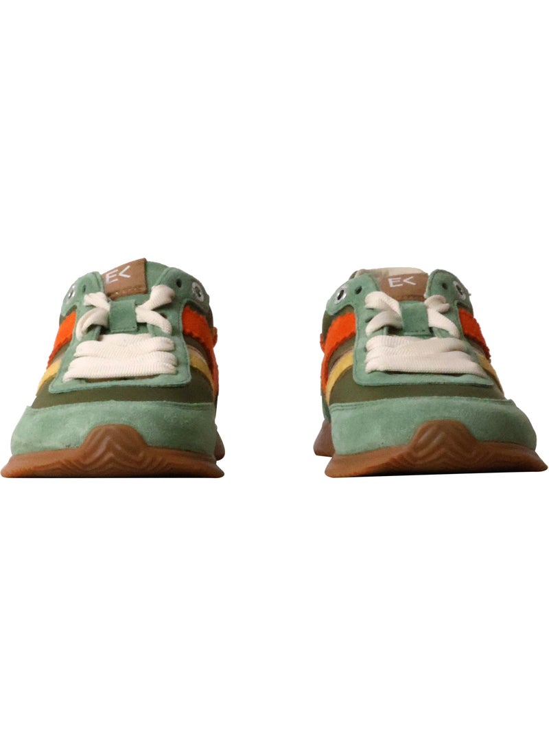 Basket Cuir Emilie Karston Arrietty Vert - Kiabi