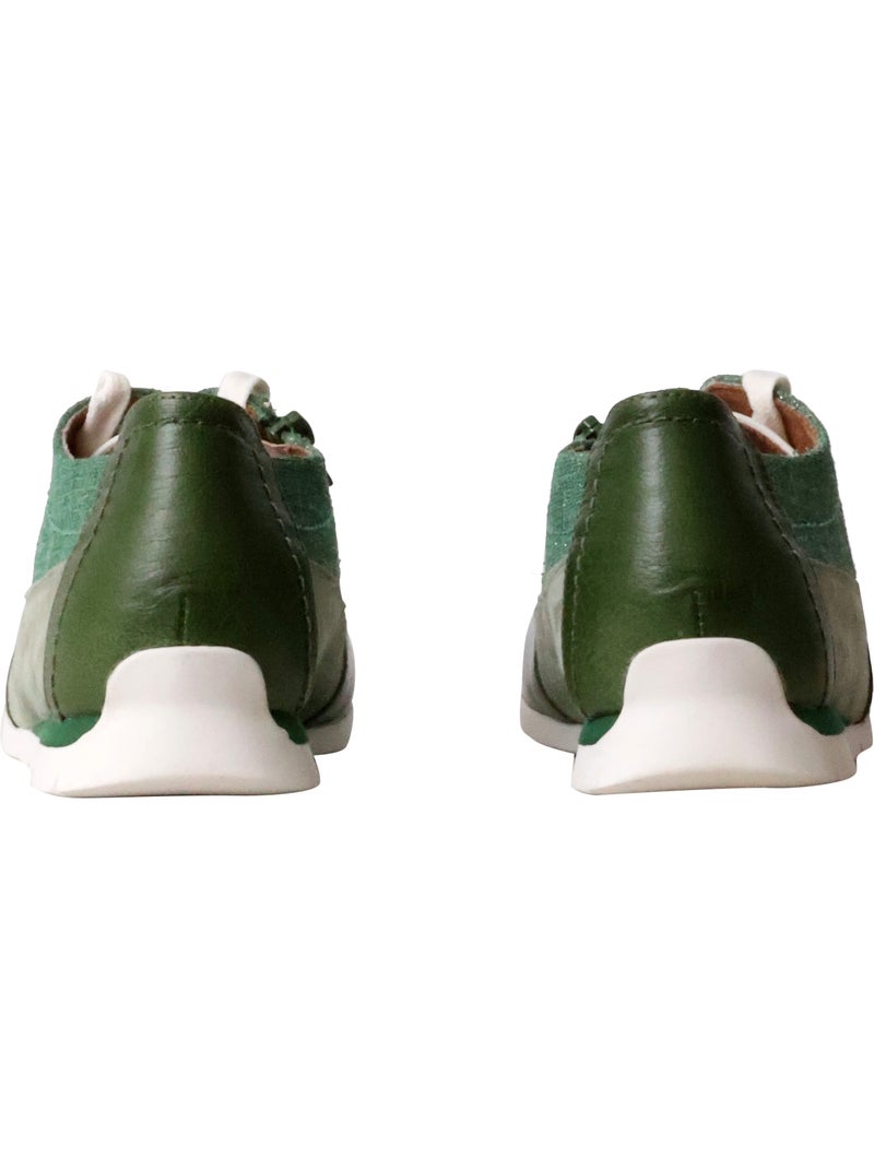 Basket Cuir Emilie Karston Camina Vert - Kiabi