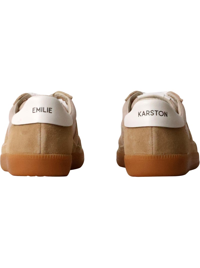 Basket Cuir Emilie Karston Cherry Beige - Kiabi