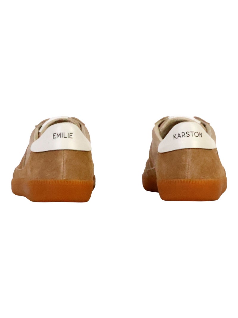 Basket Cuir Emilie Karston Cherry Marron - Kiabi