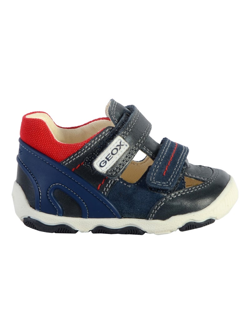 Basket Cuir Enfant Balu Bleu - Kiabi