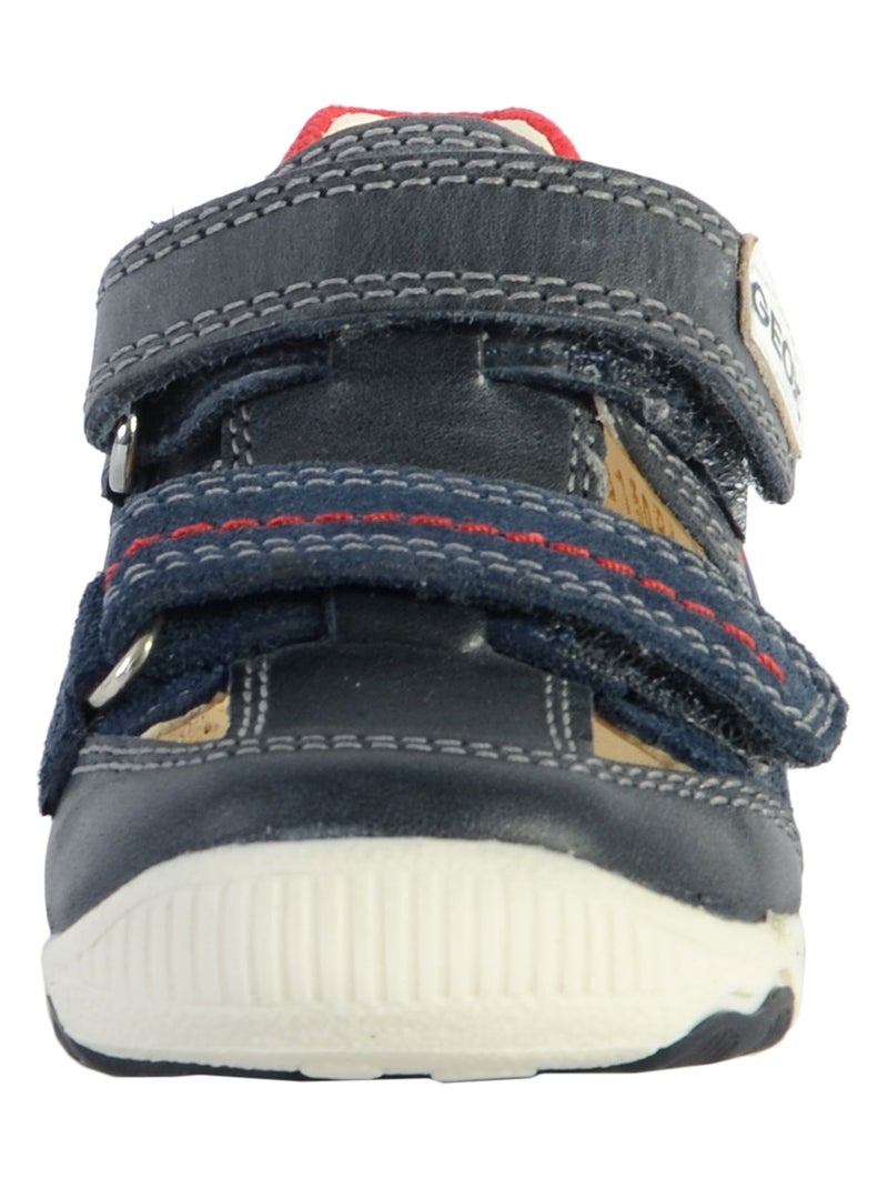 Basket Cuir Enfant Balu Bleu - Kiabi