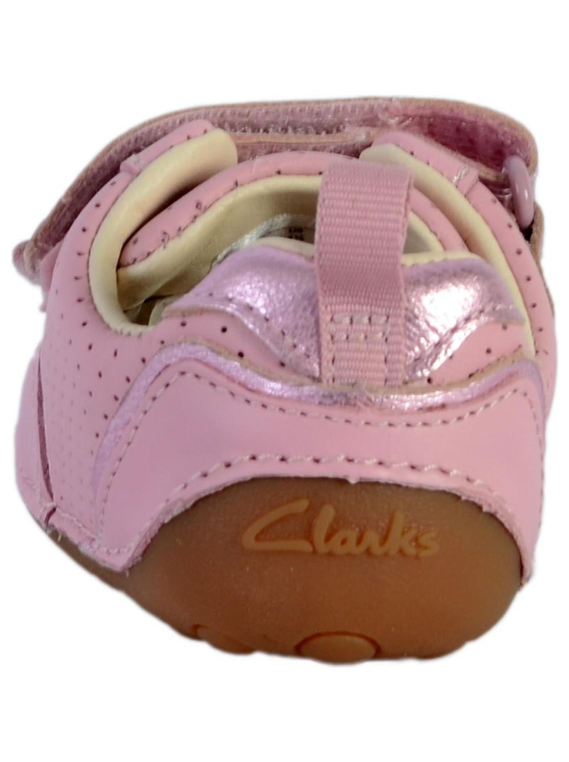 Basket Cuir Enfant Clarks Tiny Sky Rose - Kiabi
