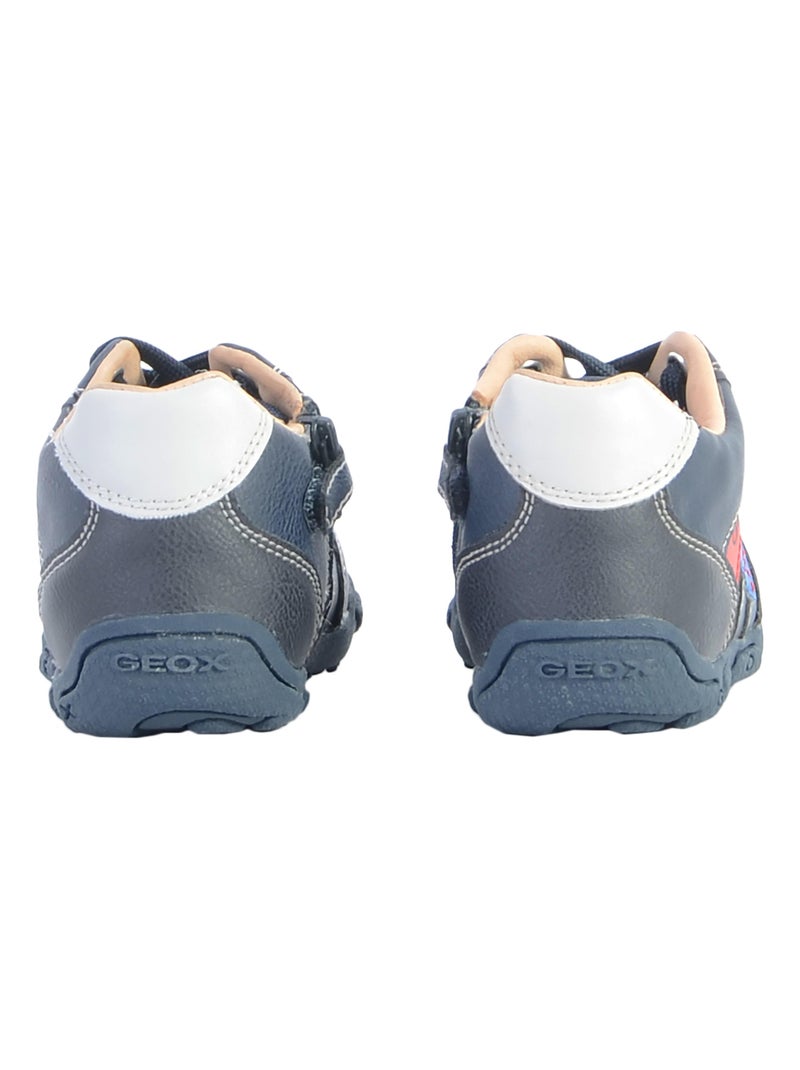 Basket Cuir Enfant Garçons Geox Balu Bleu - Kiabi
