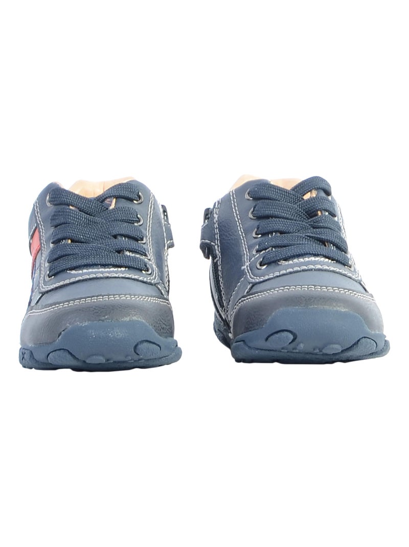 Basket Cuir Enfant Garçons Geox Balu Bleu - Kiabi