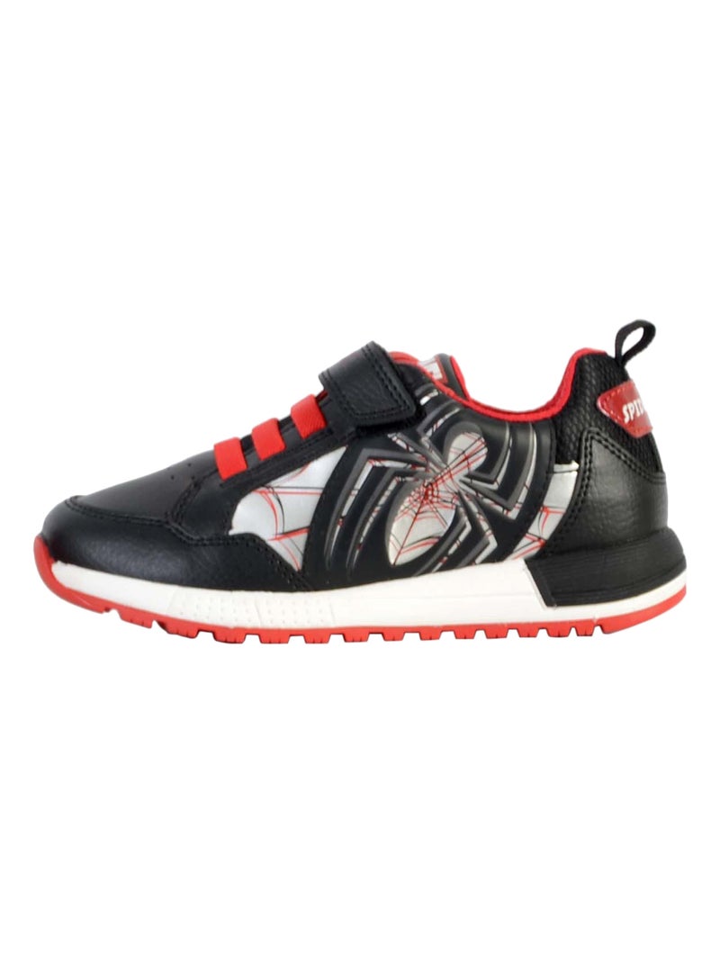 Basket Cuir Enfant Geox Alben Noir - Kiabi