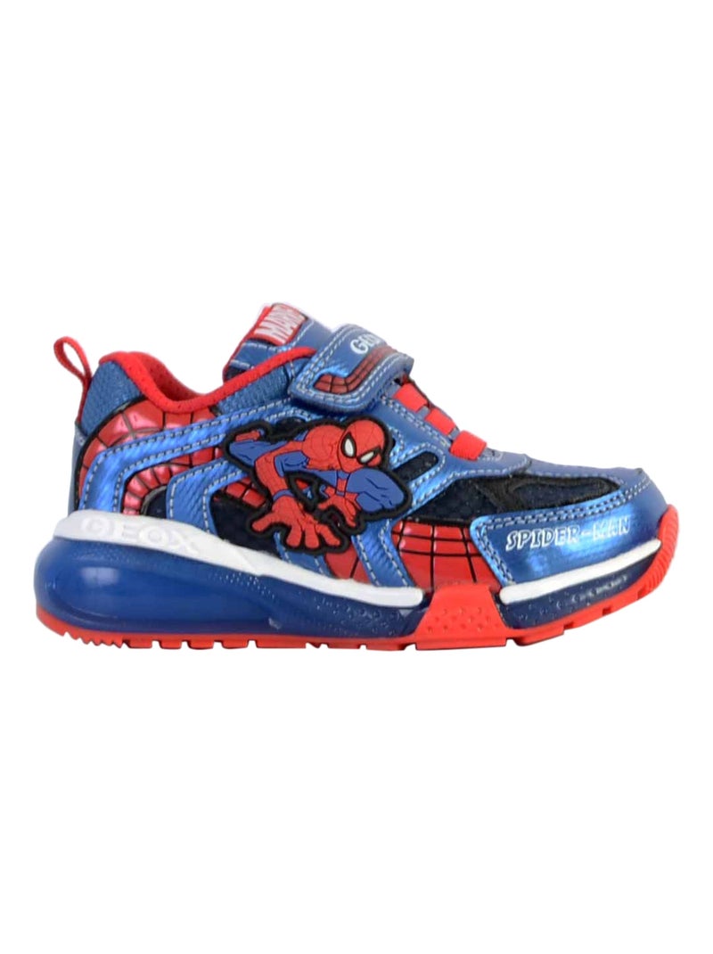 Basket Cuir Enfant Geox J Bayonyc Bleu - Kiabi
