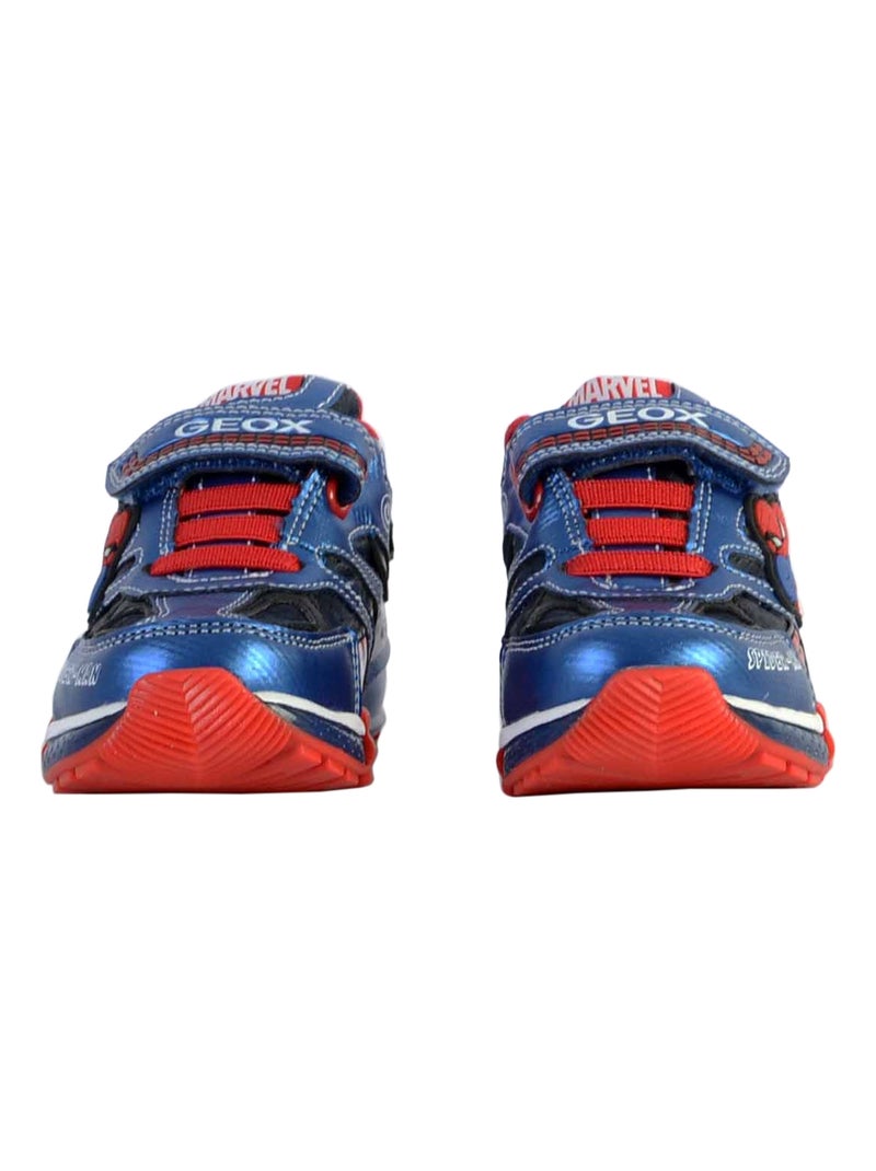 Basket Cuir Enfant Geox J Bayonyc Bleu - Kiabi