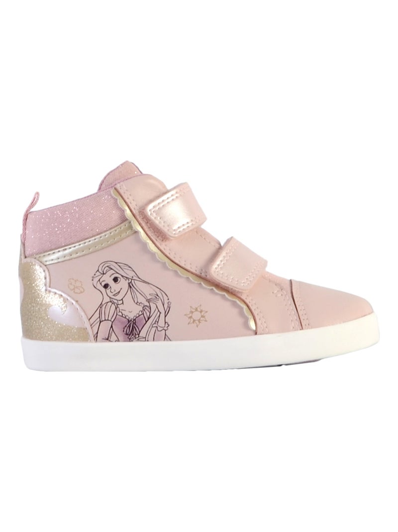 Basket Cuir Enfant Geox Kilwi Rose - Kiabi