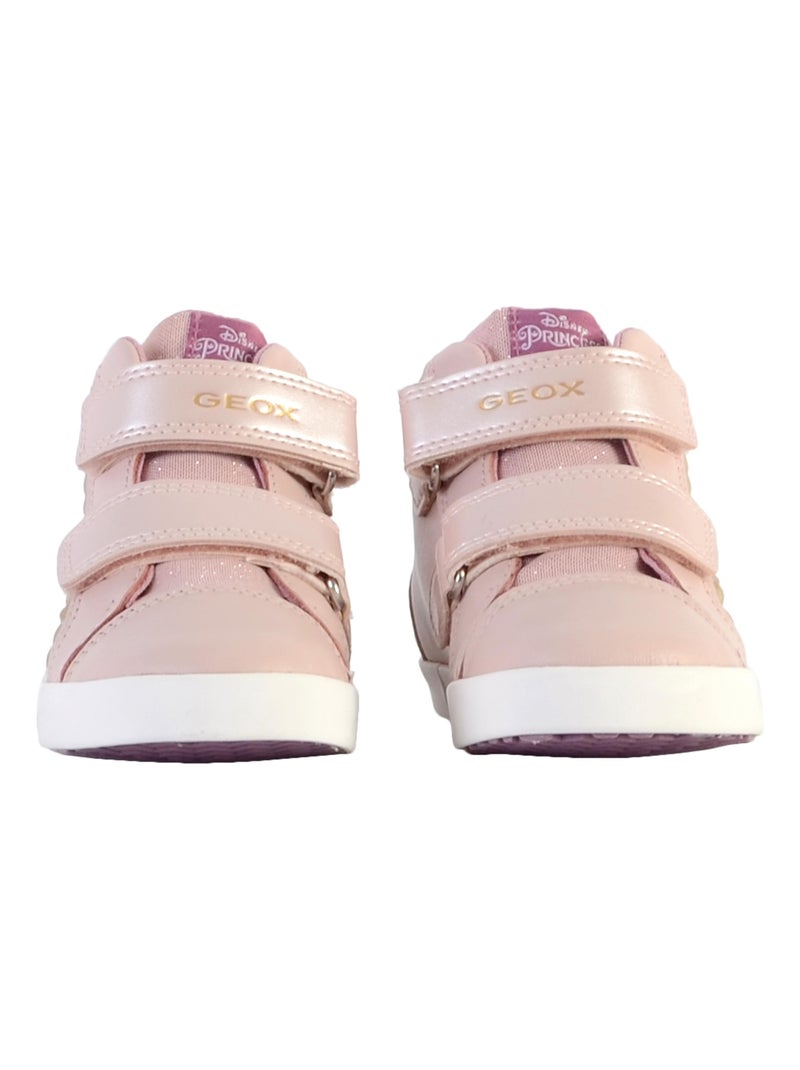 Basket Cuir Enfant Geox Kilwi Rose - Kiabi