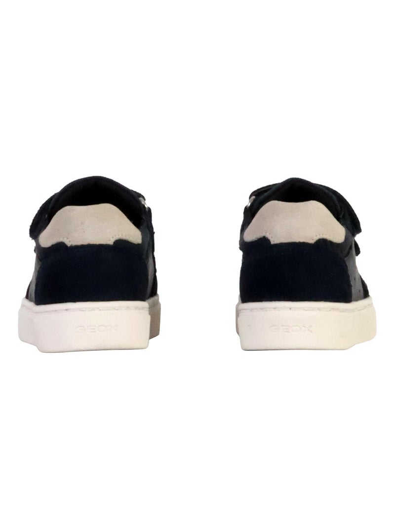 Basket Cuir Enfant Geox Nashik Bleu - Kiabi