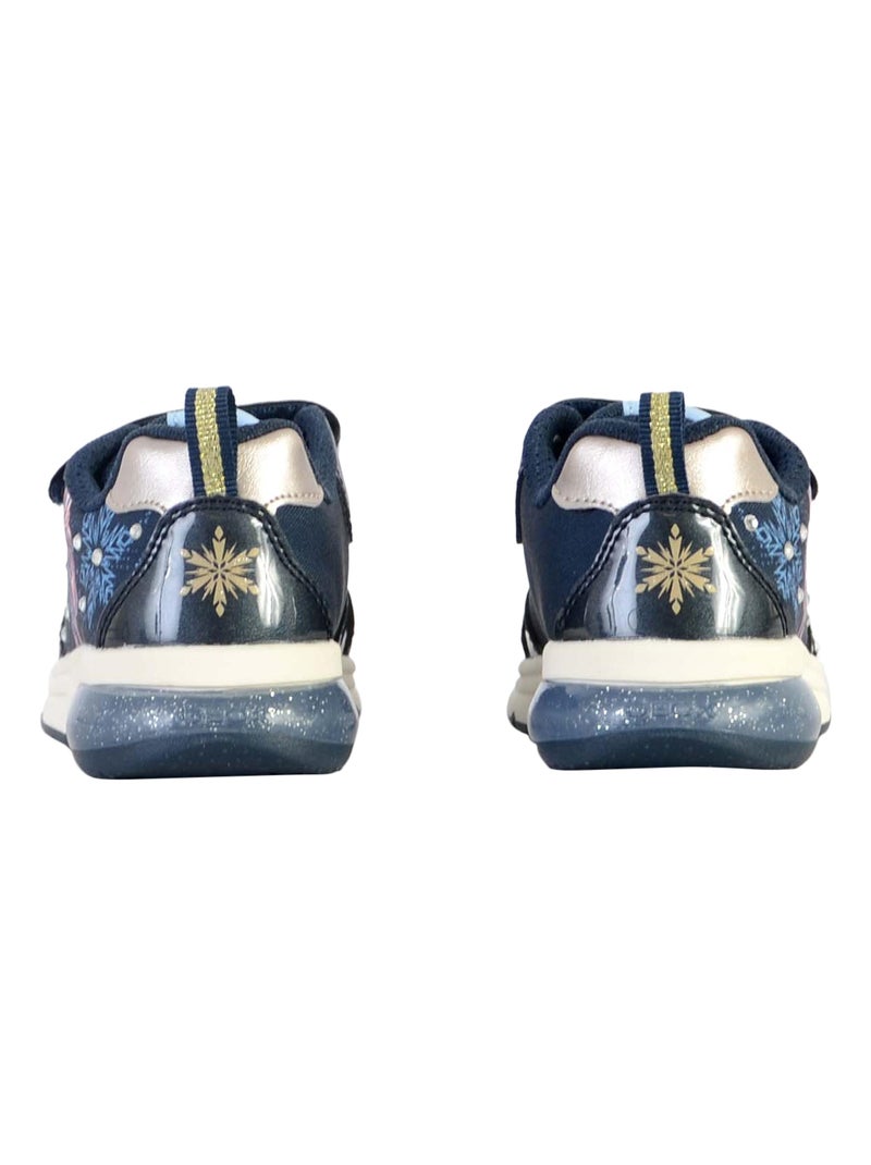 Basket Cuir Enfant Geox Spaceclub Bleu - Kiabi