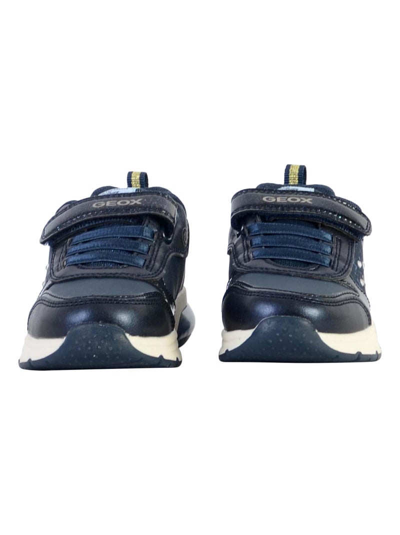 Basket Cuir Enfant Geox Spaceclub Bleu - Kiabi