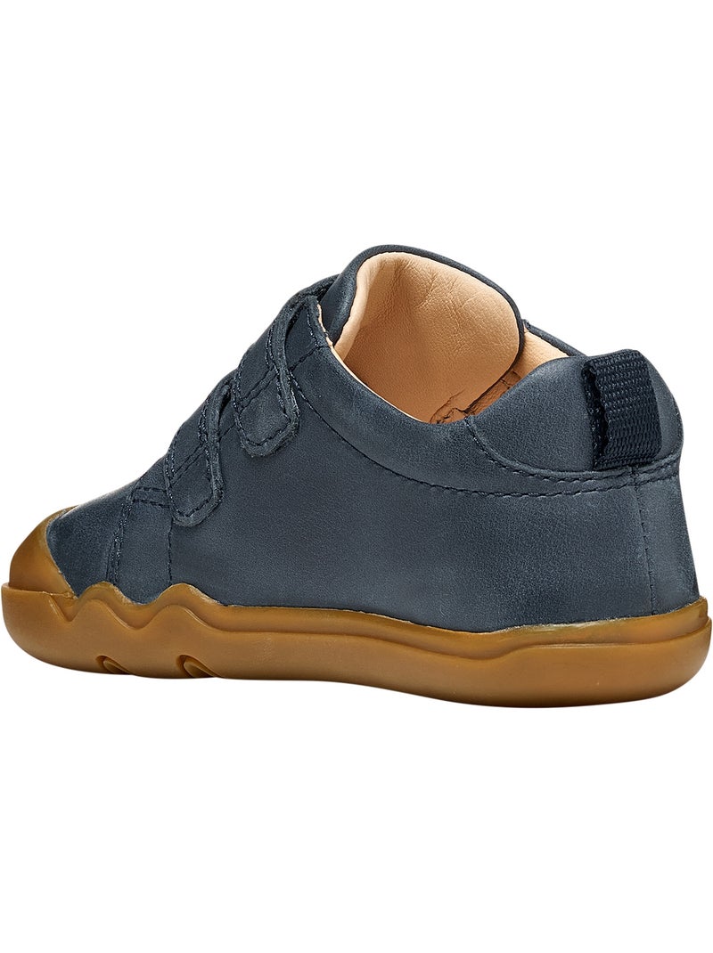 Basket cuir enfant geox steppieup Bleu - Kiabi