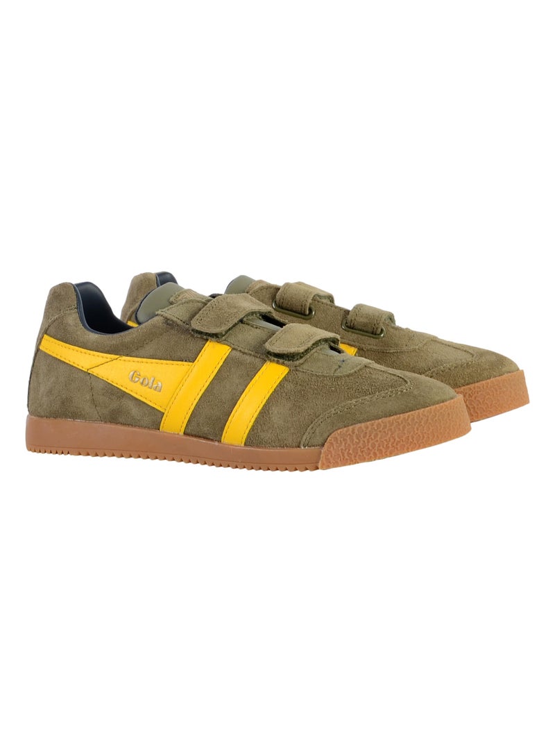 Basket Cuir Enfant Gola Barrier Strap Kaki - Kiabi