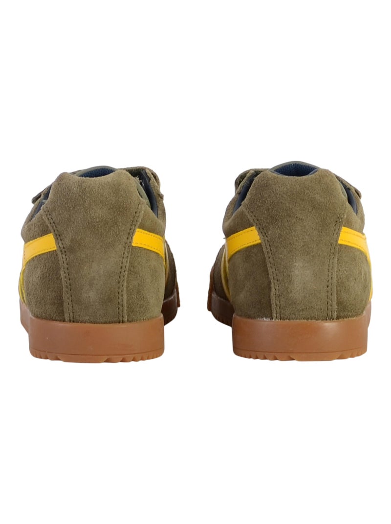 Basket Cuir Enfant Gola Barrier Strap Kaki - Kiabi