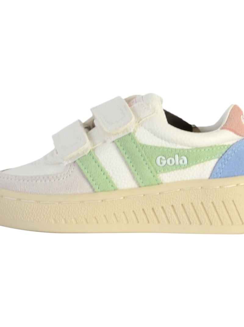Basket Cuir Enfant Gola Grandslam Trident Strap Blanc - Kiabi