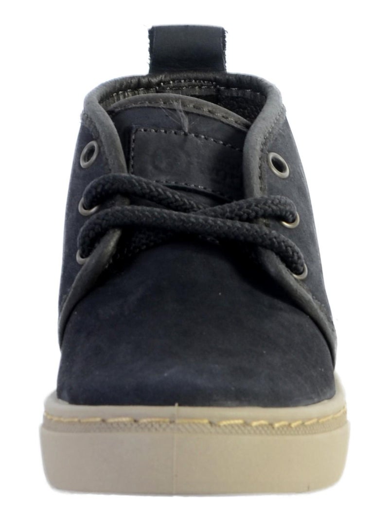 Basket Cuir Enfant Natural World Safari On Nappa Noir - Kiabi