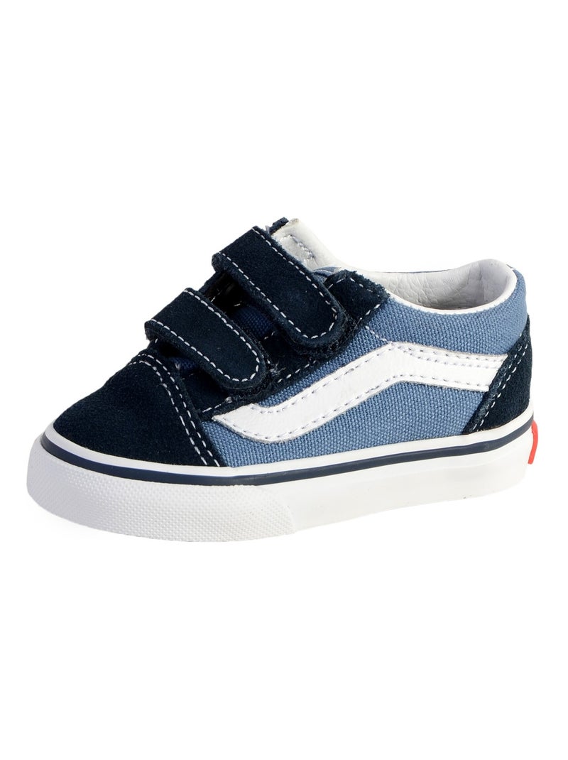 Basket Cuir Enfant Vans Old Skool V Bleu - Kiabi