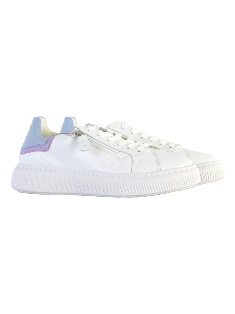 Basket Cuir Gabor 86,578 Blanc Bleu - Kiabi