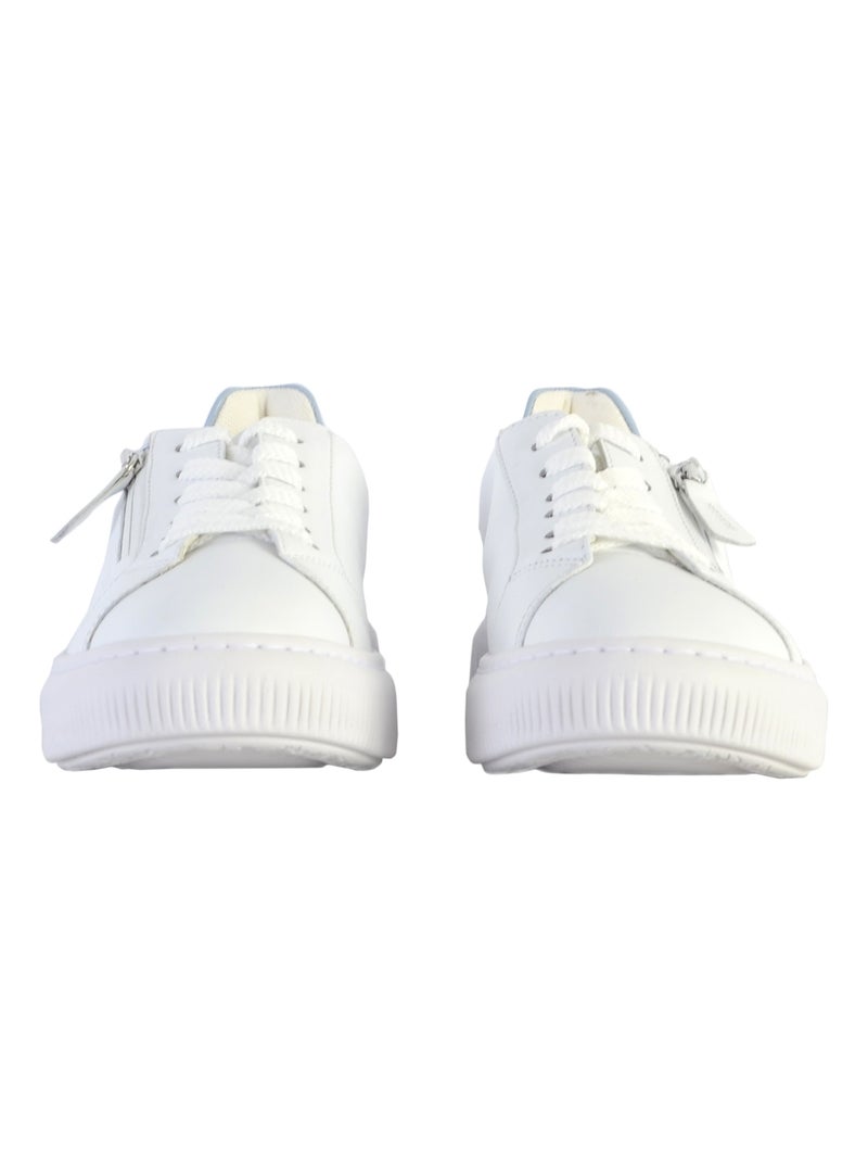 Basket Cuir Gabor 86,578 Blanc Bleu - Kiabi