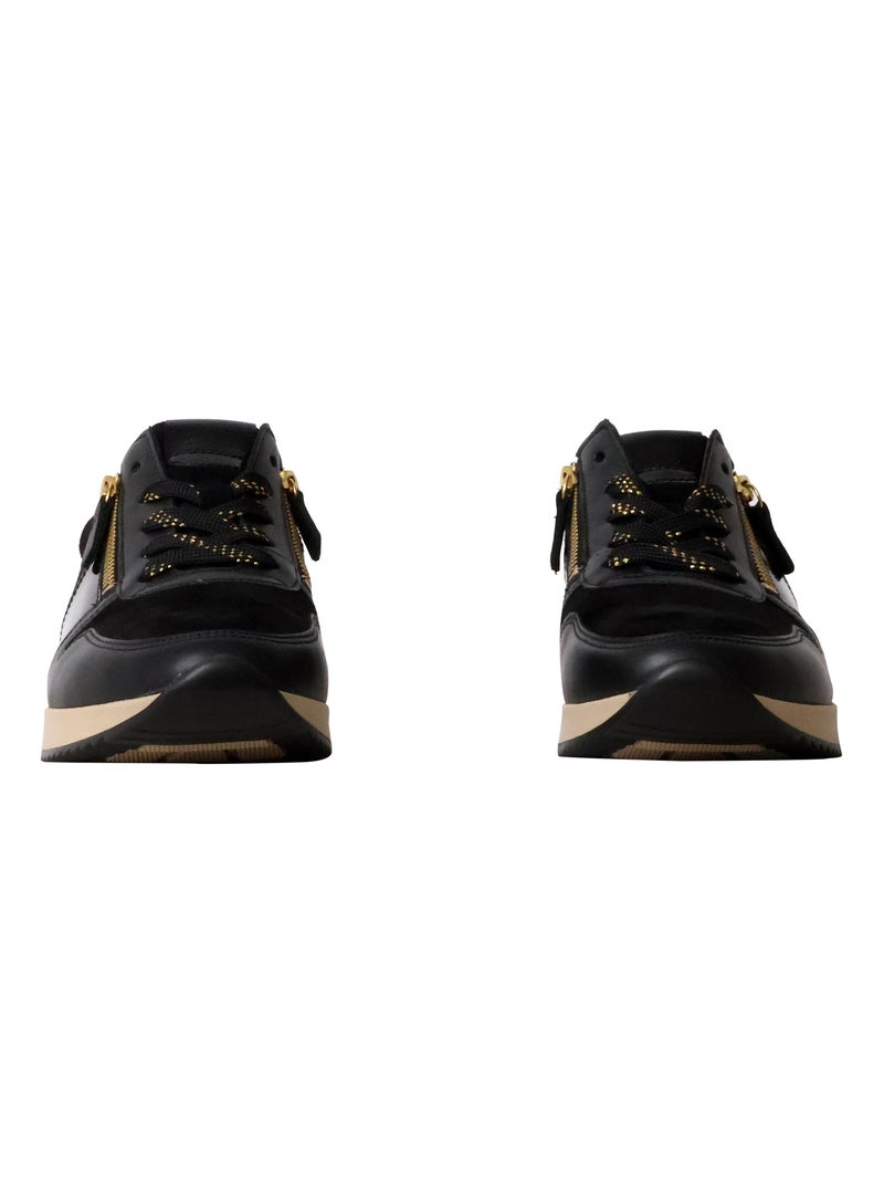 Basket Cuir Gabor Doré/or - Kiabi