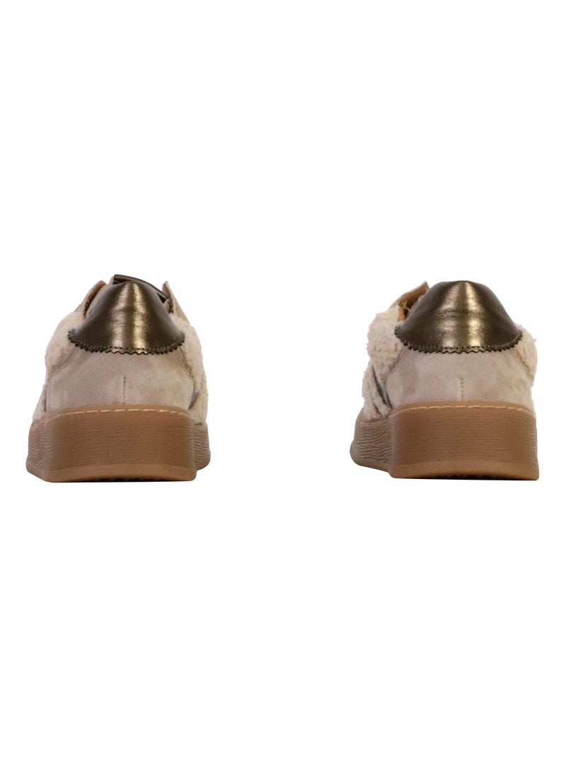 Basket Cuir Gabor Gris - Kiabi