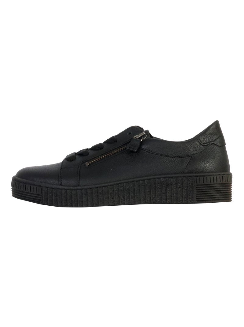 Basket Cuir Gabor Noir - Kiabi