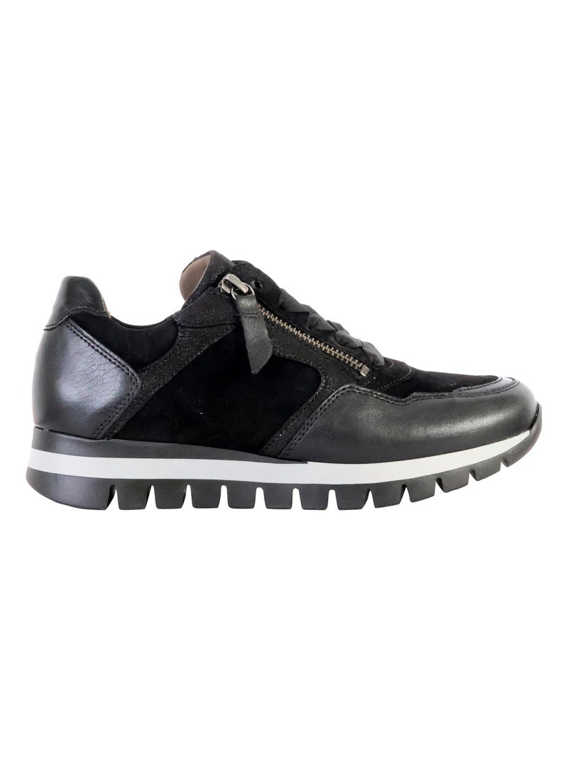Basket Cuir Gabor Samtch Noir - Kiabi