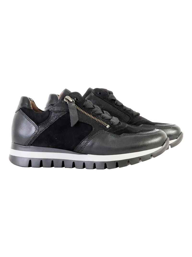 Basket Cuir Gabor Samtch Noir - Kiabi