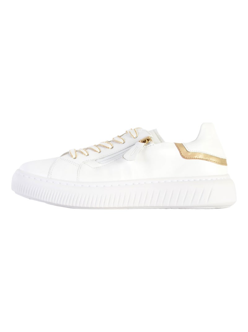 Basket Cuir Gabor Weiss Blanc - Kiabi