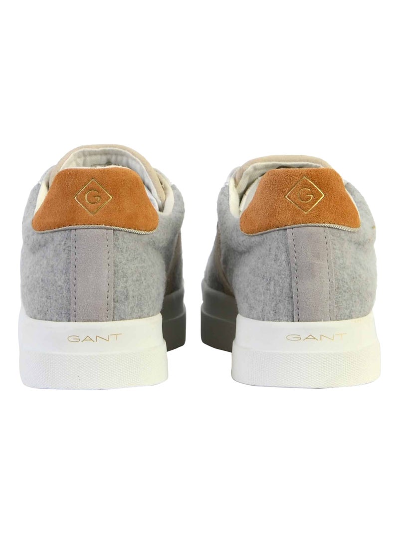 Basket Cuir Gant Avona Gris - Kiabi