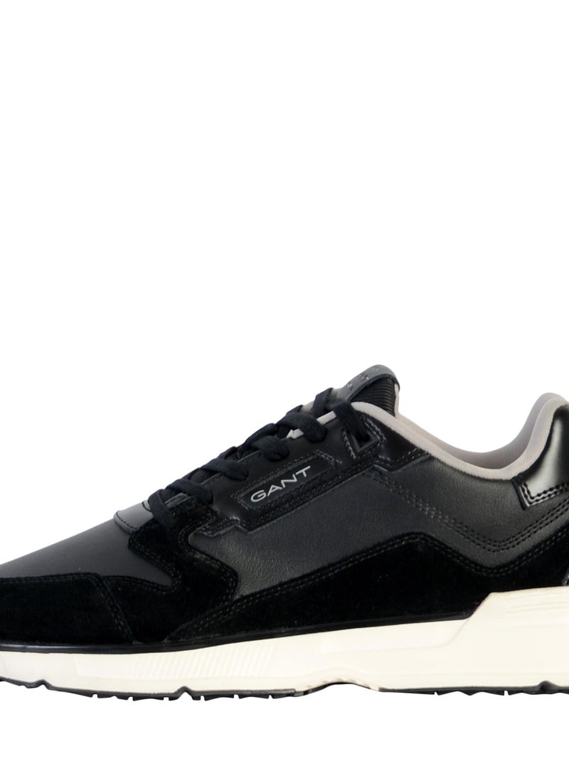 Basket Cuir Gant Beeker Cow Suede Noir - Kiabi