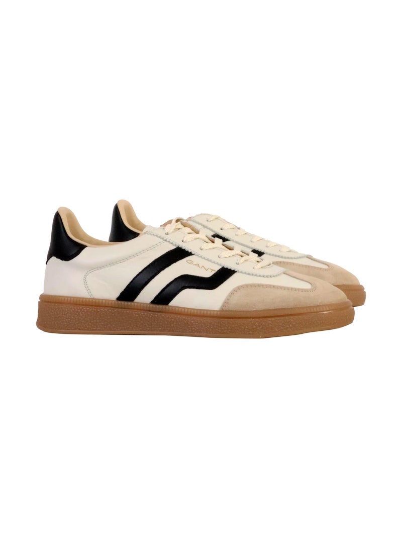 Basket Cuir Gant Cuzima Beige - Kiabi