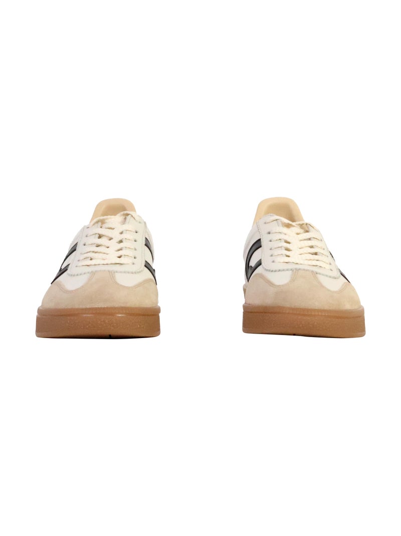 Basket Cuir Gant Cuzima Beige - Kiabi