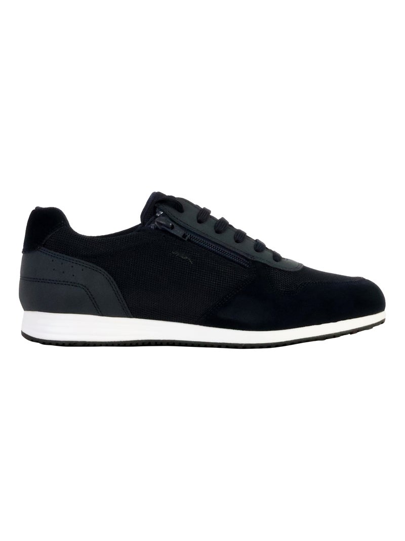 Basket Cuir Geox Arthien Bleu - Kiabi