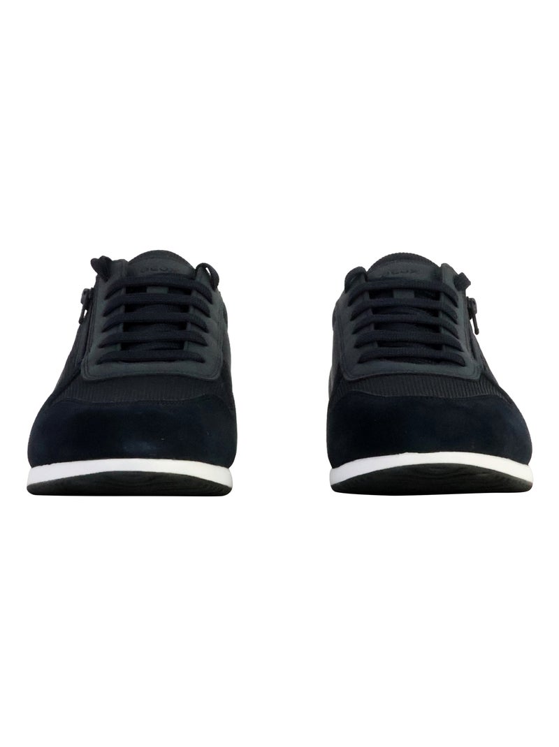 Basket Cuir Geox Arthien Bleu - Kiabi