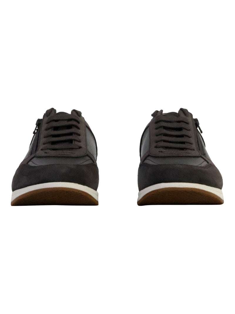 Basket Cuir Geox Avery Gris - Kiabi