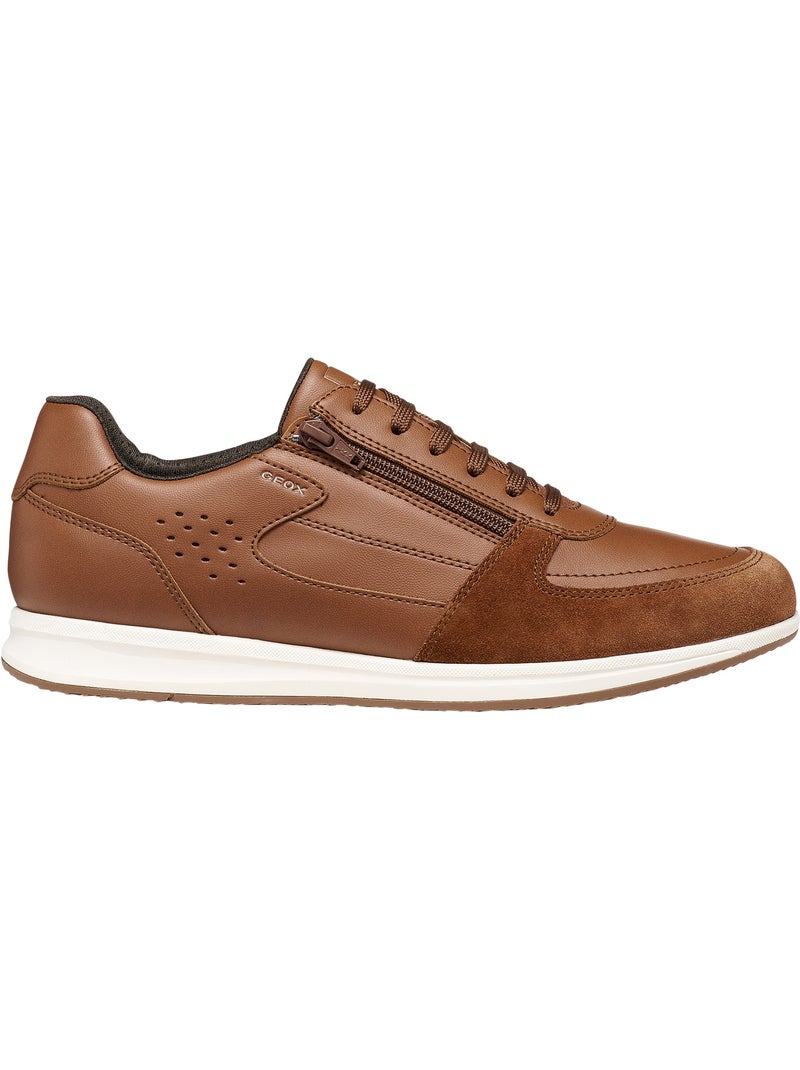 Basket cuir geox avery Marron - Kiabi