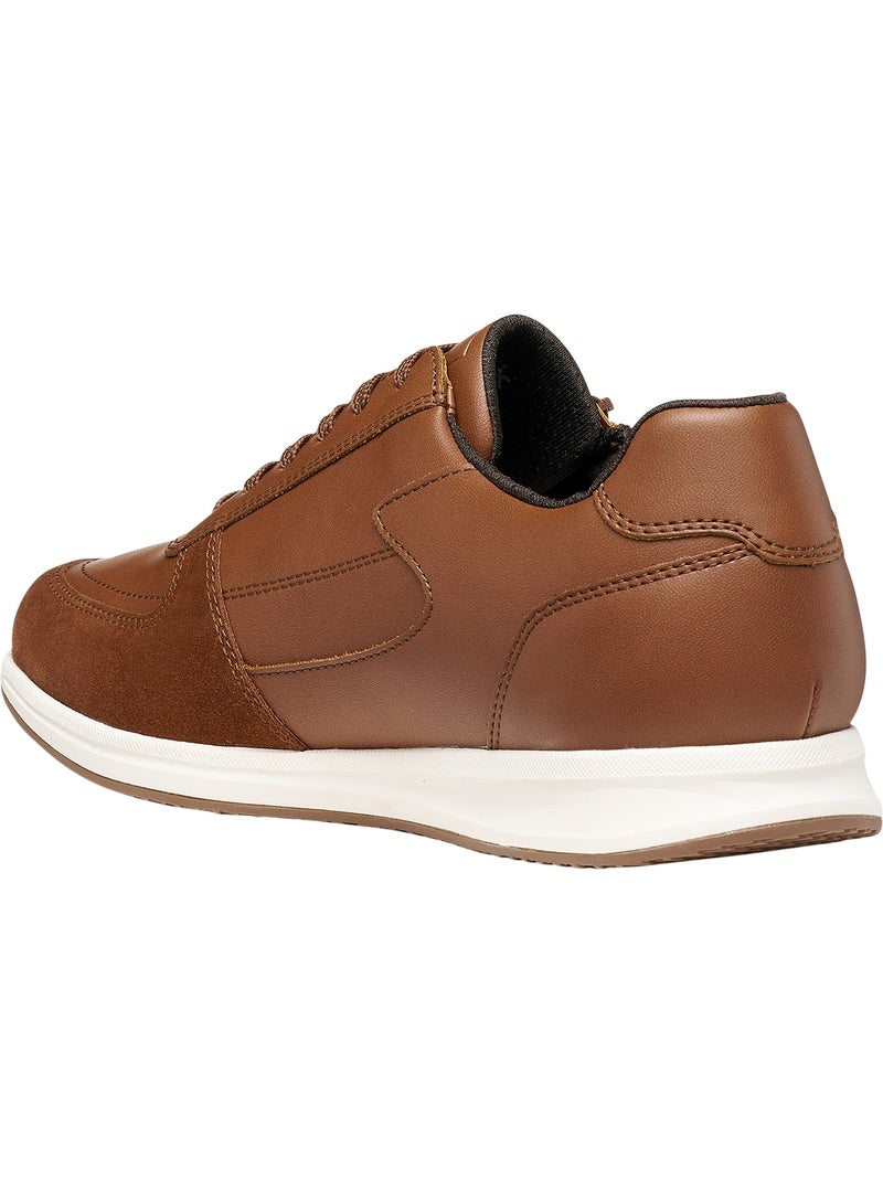 Basket cuir geox avery Marron - Kiabi