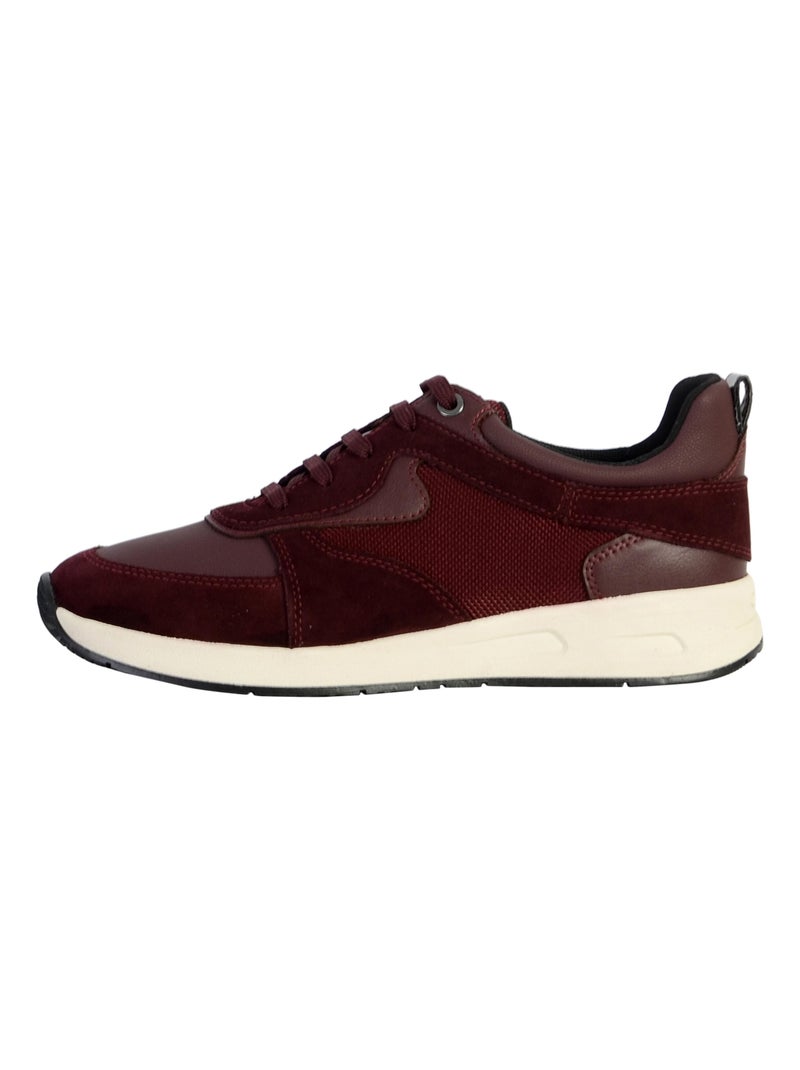 Basket Cuir Geox Bulmya* Rouge - Kiabi