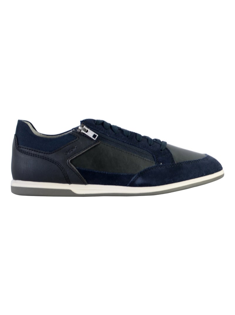 Basket Cuir Geox Cuir U Renan Bleu marine - Kiabi
