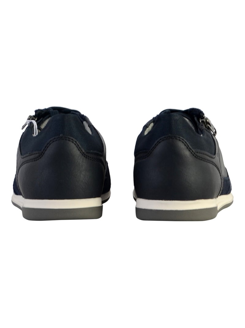 Basket Cuir Geox Cuir U Renan Bleu marine - Kiabi