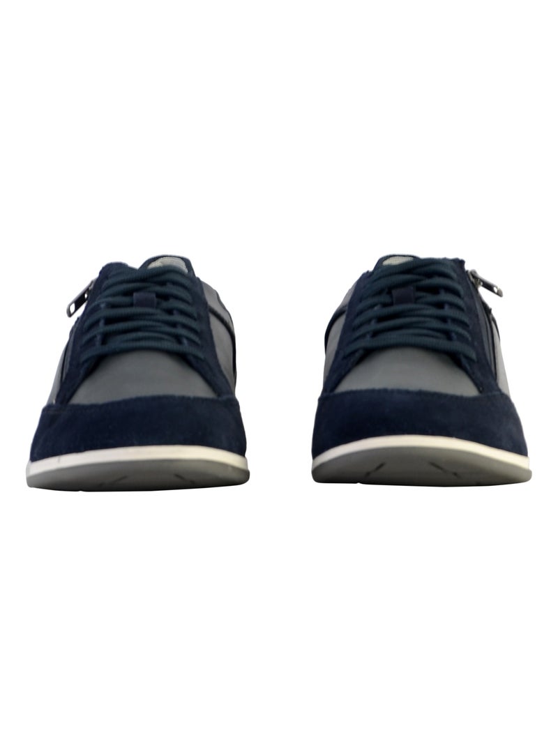 Basket Cuir Geox Cuir U Renan Bleu marine - Kiabi