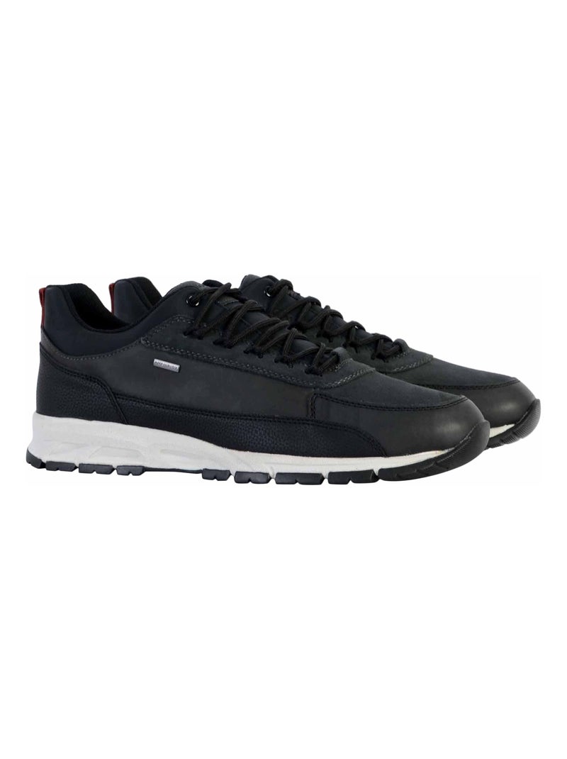 Basket Cuir Geox Delray Noir - Kiabi