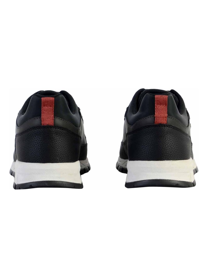 Basket Cuir Geox Delray Noir - Kiabi