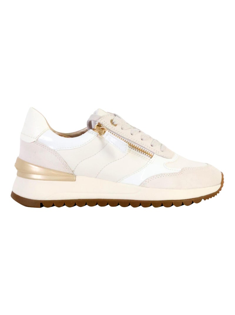 Basket Cuir Geox Desya Blanc - Kiabi