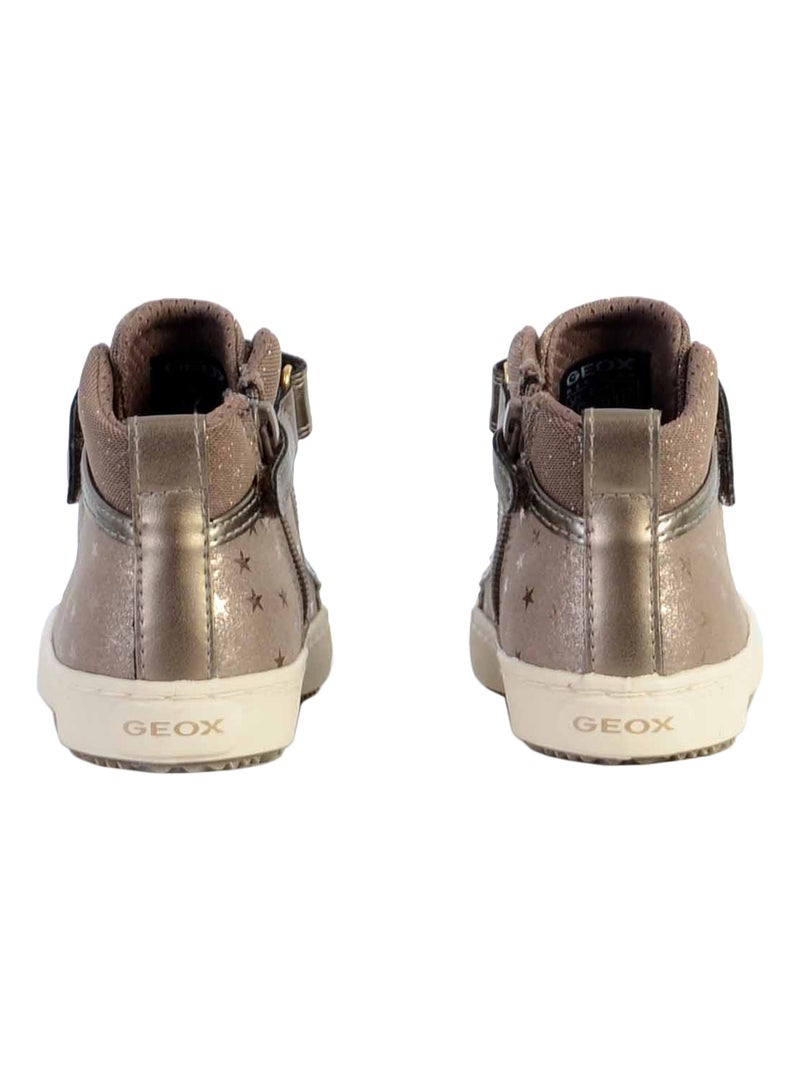 Basket Cuir Geox Enfant Kalispera Gris - Kiabi